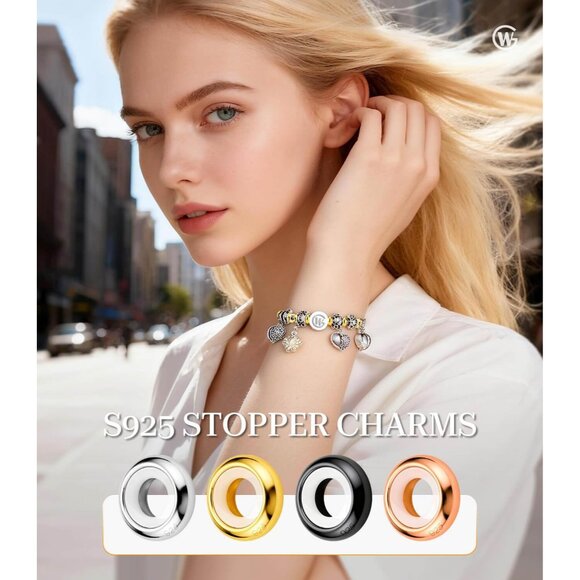 Sterling Silver Round Spacer Beads for Bracelets, 10pcs, 3.5mm diameter, versati - Picture 2 of 6